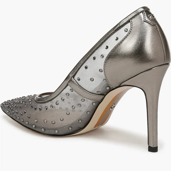 Sam Edelman Hazel Mesh Pointed Toe Heels - Picture 9 of 12